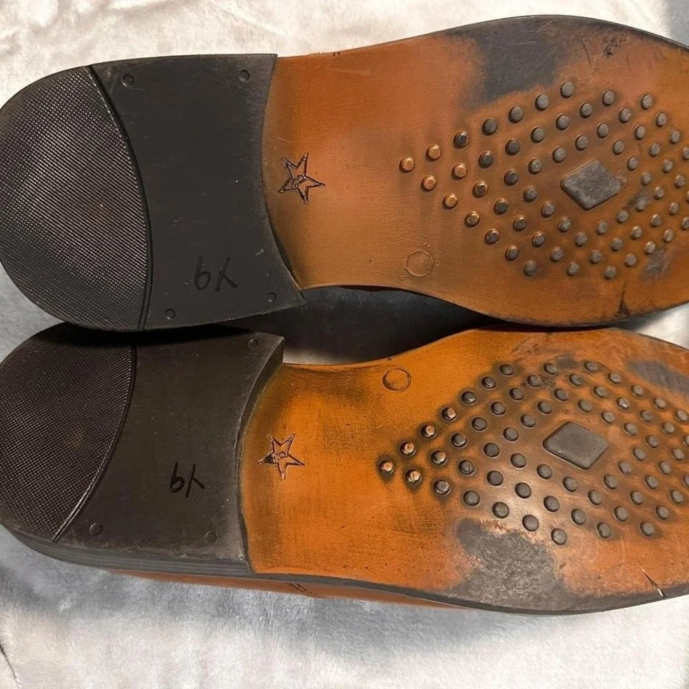 Bostonian Strada Men's Size 10D Brown Italian Leather Oxford Lace-Up Dress Shoes